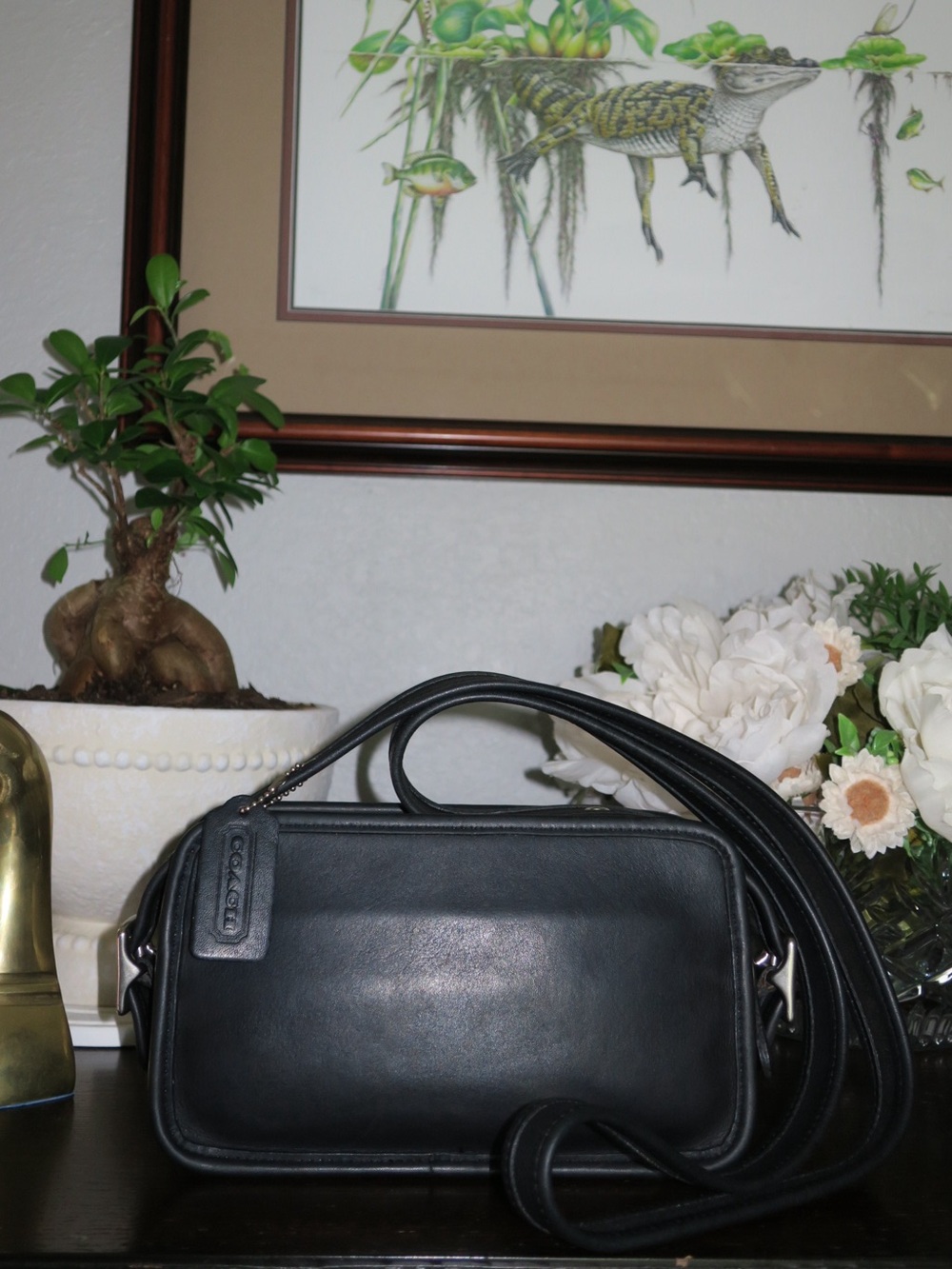 Vintage Coach Legacy Top of Counter Compartment Bag #9167